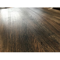 Eiche, Tischplatte, verleimt, Altholz-Stil, BLACK, 120x80x4cm, gerade Kanten